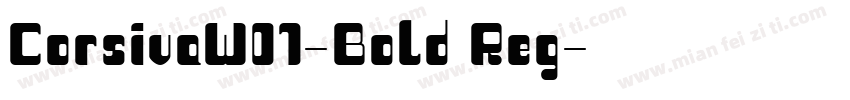 CorsivaW01-Bold Reg字体转换